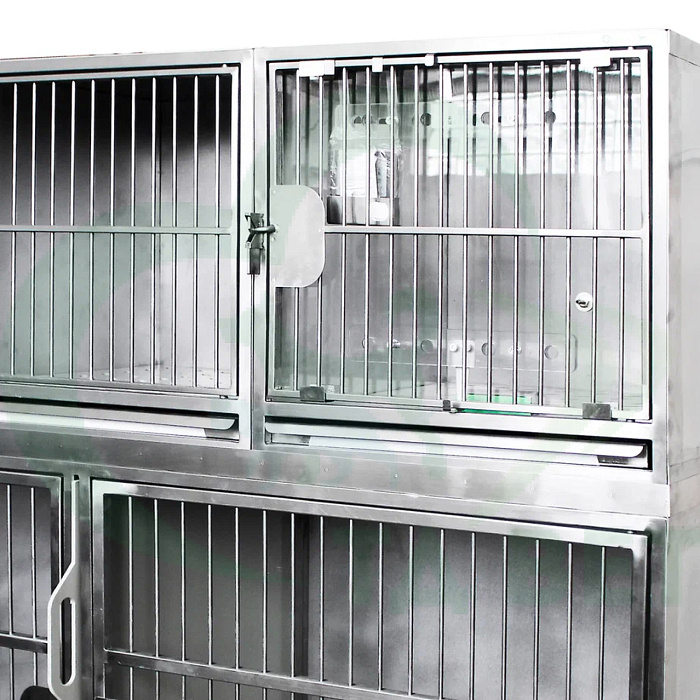 ТД ВЕТ Модуль из 5 клеток нерж. стали 1800х600х1500(1660) h с колесами