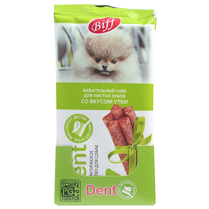 Лакомство TiTBiT Жев снек DENT со вкусом утки для собак мини пород 20г