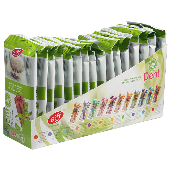 Лакомство TiTBiT Жев снек DENT со вкусом утки для собак мини пород 20г