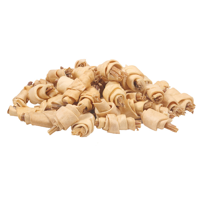 Лакомство TiTBiT Рогалики для собак из кожи с начинкой - банка пласт. 3.3 л 400 г