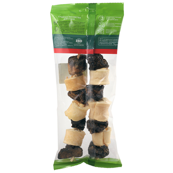 Лакомство TiTBiT Шашлычок говяжий для собак 126 г