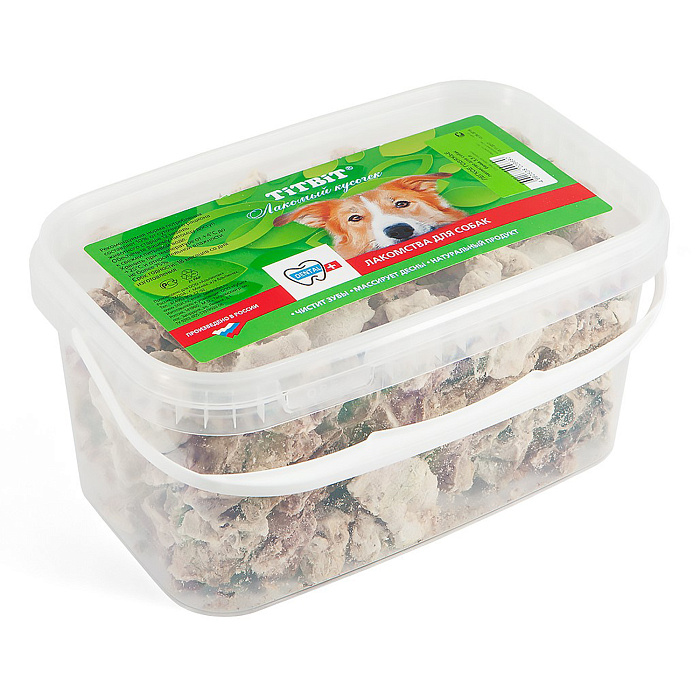 Лакомство TiTBiT Легкое говяжье для собак - банка пласт. 3.3 л 180 г