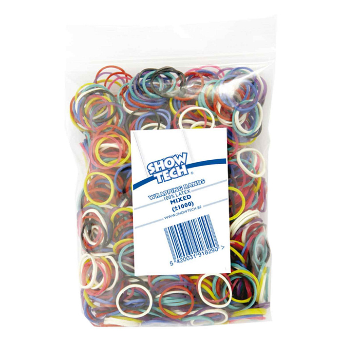 SHOW TECH латексные резинки 15 мм разных цветов 1000 шт