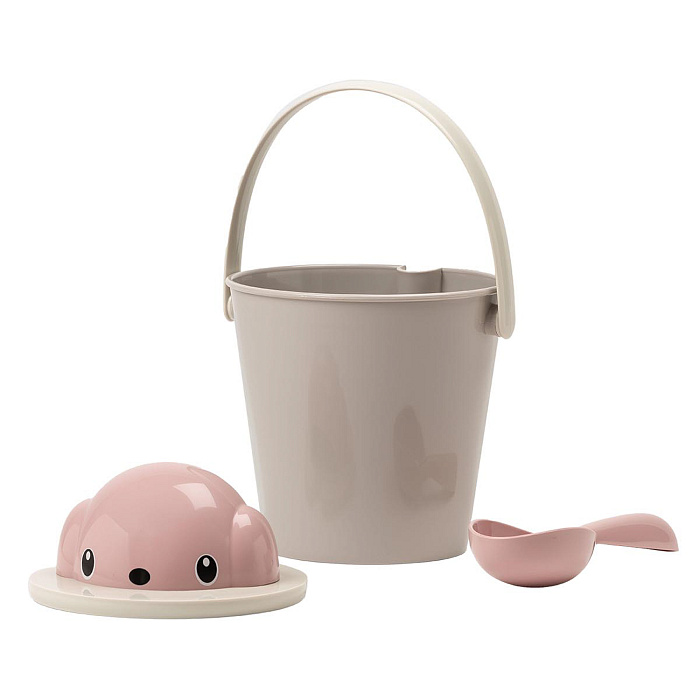 United Pets ведро для сухого корма "Dog-Crock" 7,5 л, серо-розовый, для собак