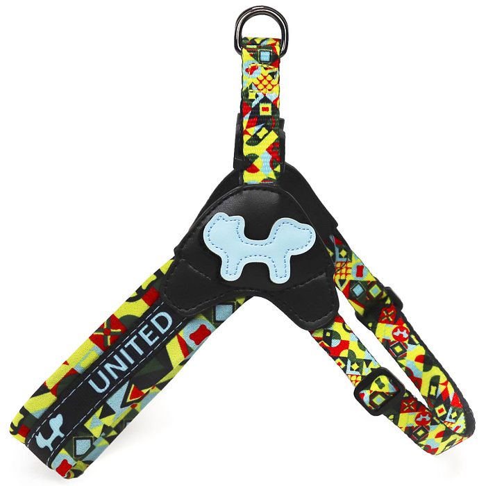 Шлейка United Pets для собак Complete me XS 40 x 37-46 см, разноцветный рисунок
