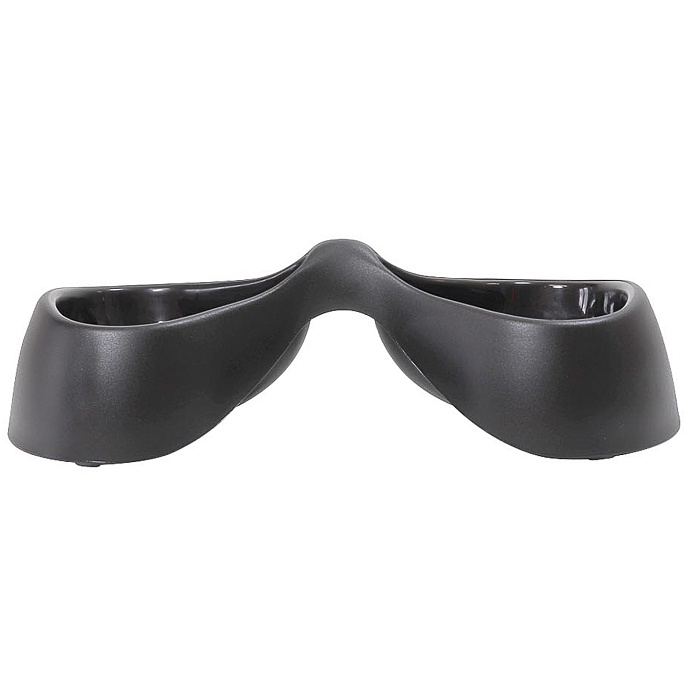 United Pets миска двойная Bicio, 2х230 мл, черная