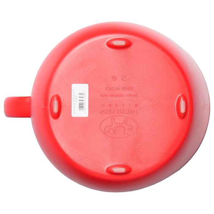 United Pets чашка Dog Bowl, красная, 2500 мл