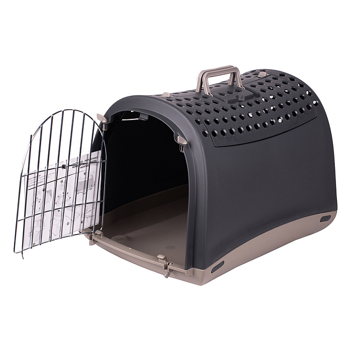 IMAC переноска для кошек и собак LINUS CABRIO 50х32х34,5h см, антрацит СКИДКА 40%
