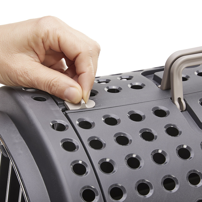 IMAC переноска для кошек и собак LINUS CABRIO 50х32х34,5h см, антрацит СКИДКА 40%