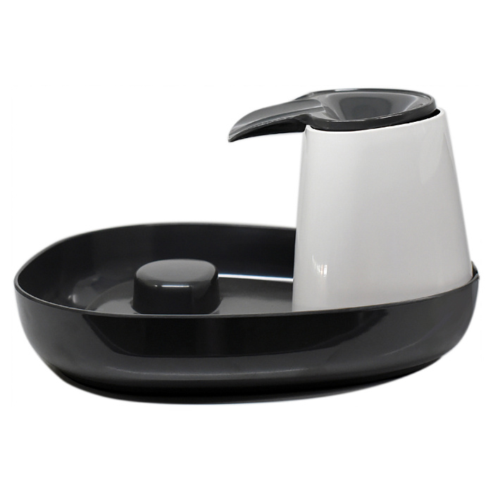 Питьевой фонтанчик SuperDesign меламиновый 1500 мл, белый-антрацит СКИДКА 50%