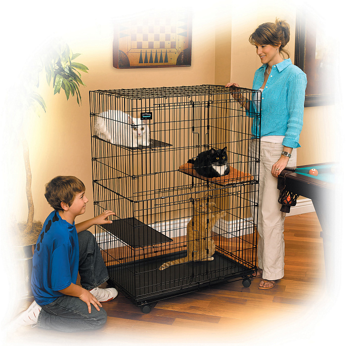 Клетка MidWest Cat Playpens для кошек 91х60х128h см