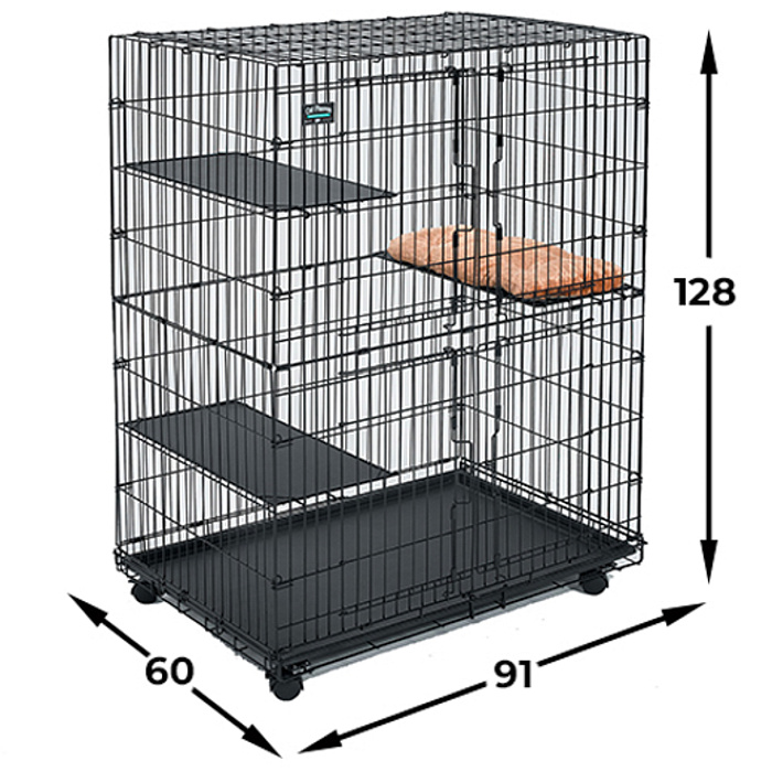 Клетка MidWest Cat Playpens для кошек 91х60х128h см