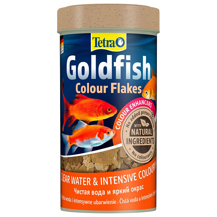 TetraGoldfish Colour корм в хлопьях для улучшения окраса золотых рыб 250 мл