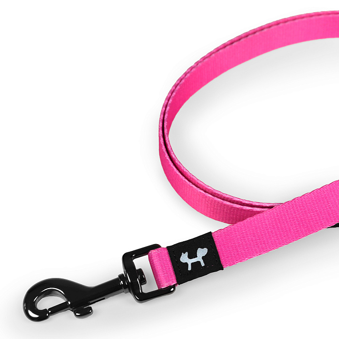 Поводок United Pets для собак Complete me 140 см, 16 мм, розовый с желтым