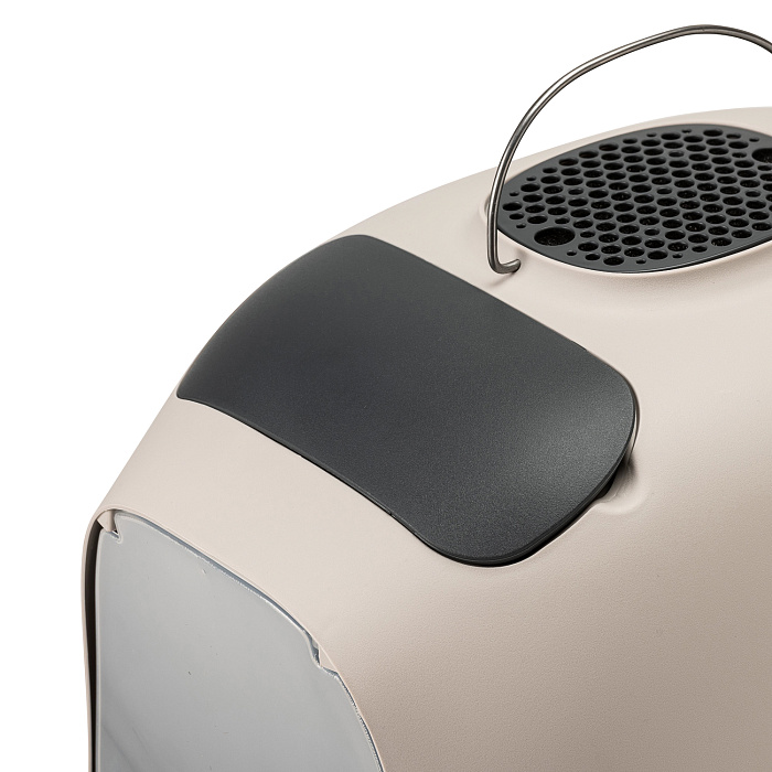 United Pets био-туалет "Minù" в комплекте с совочком, пакетами для уборки и угольным фильтром 40х40х50 см, серый/темно-серый