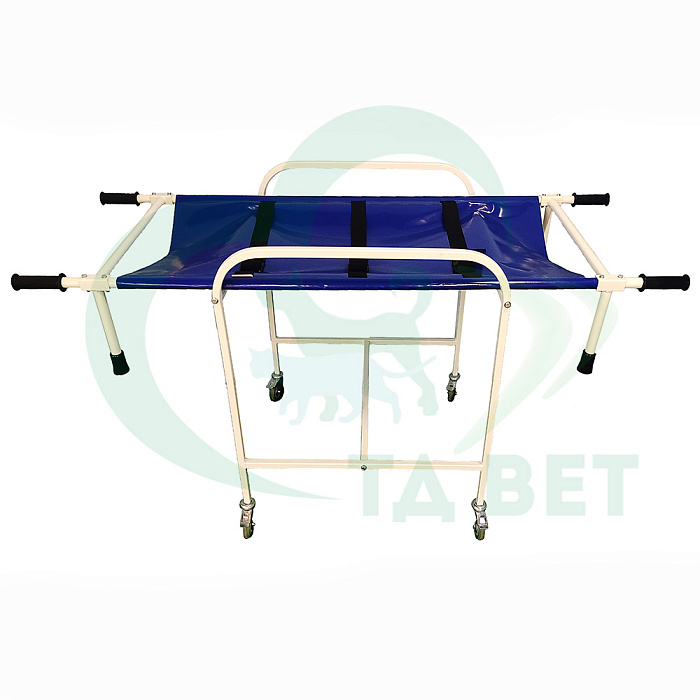 ТД ВЕТ Тележка ветеринарная СВУ-28 с носилками 1700x680x900h мм (каркас серый)