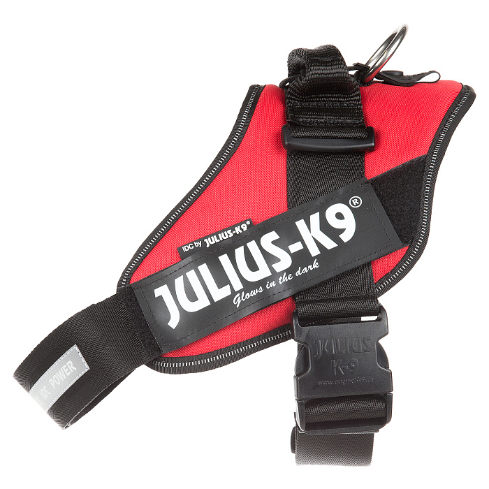 JULIUS-K9 шлейка для собак IDC®-Powerharness 2 (71-96см/ 28-40кг), красный