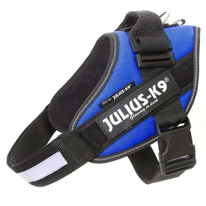 JULIUS-K9 шлейка для собак IDC®-Powerharness 1 (63-85см/ 23-30кг), синий