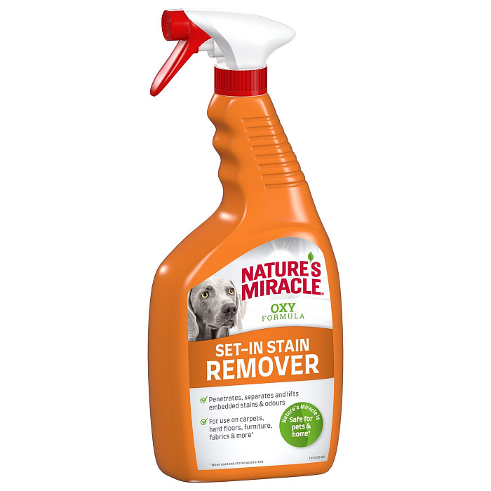 Уничтожитель пятен и запахов Nature's Miracle для собак Окси-формула, спрей 709 мл