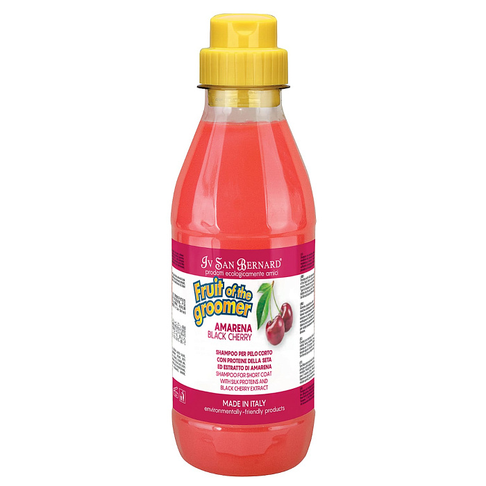 ISB Fruit of the Groomer Black Cherry Шампунь для короткой шерсти с протеинами шелка 500 мл