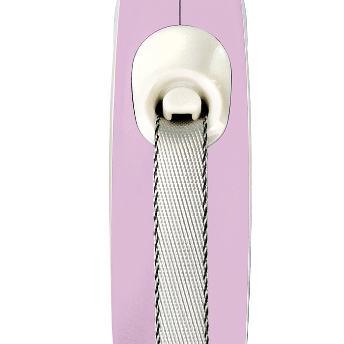 flexi рулетка NEW LINE Comfort XS (до 12 кг) лента 3 м серый/розовый