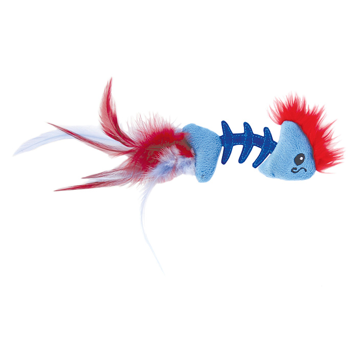 Petstages игрушка для кошек Play "Fish Bone" голубая