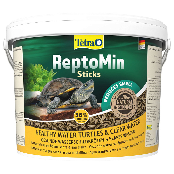 Tetra ReptoMin корм в виде палочек для водных черепах 10 л (ведро)
