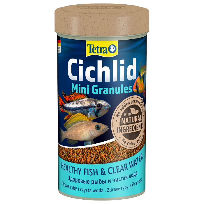 TetraCichlid Mini Granules корм для небольших цихлид в гранулах 250 мл