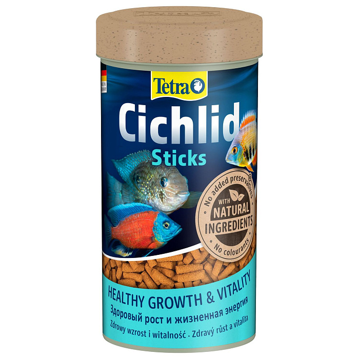 TetraCichlid Sticks корм для всех видов цихлид в палочках 250 мл
