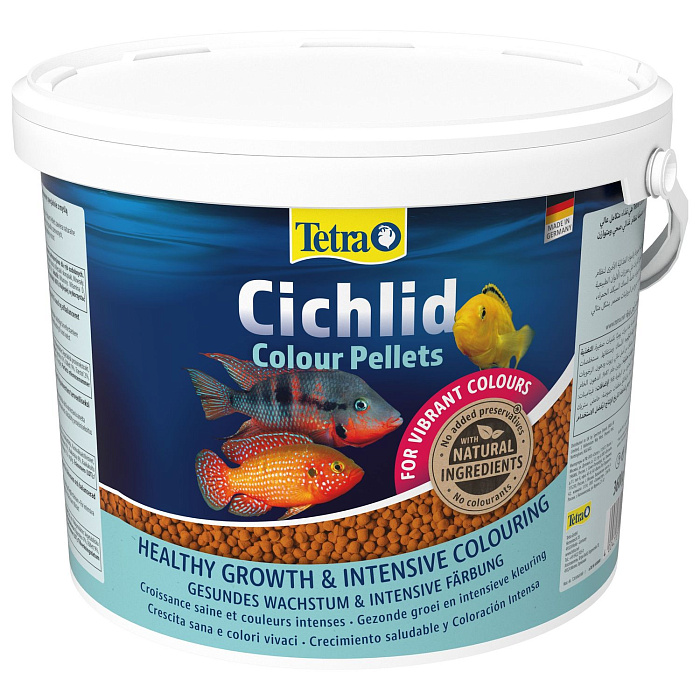 TetraCichlid Colour корм для всех видов цихлид для улучшения окраса 10 л (ведро)