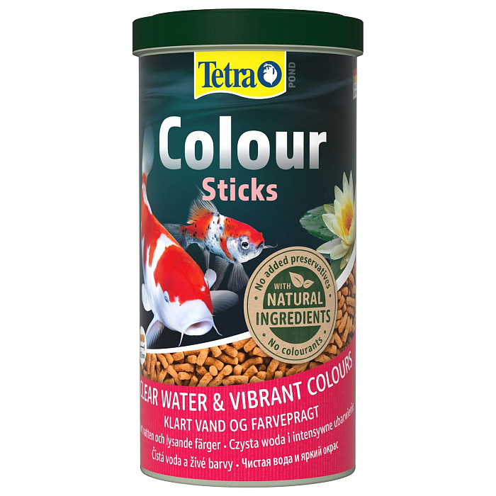 Tetra Pond Color Sticks корм для прудовых рыб палочки для окраски 1 л