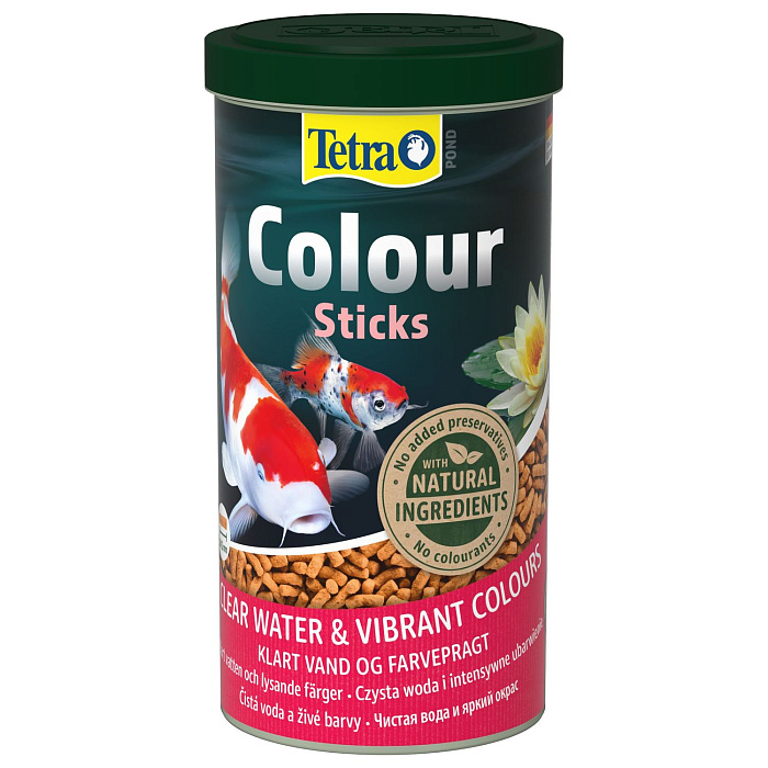 Tetra Pond Color Sticks корм для прудовых рыб палочки для окраски 1 л