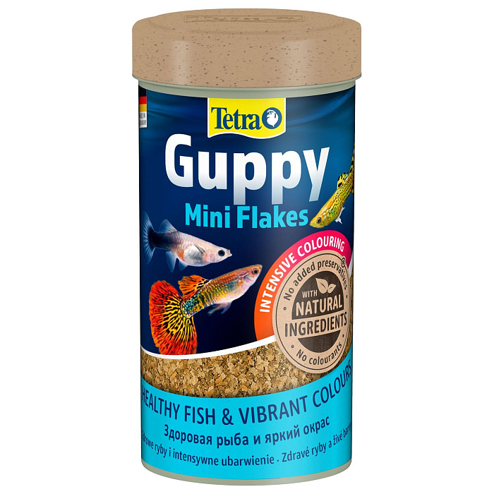 TetraGuppy корм в хлопьях для гуппи 250 мл