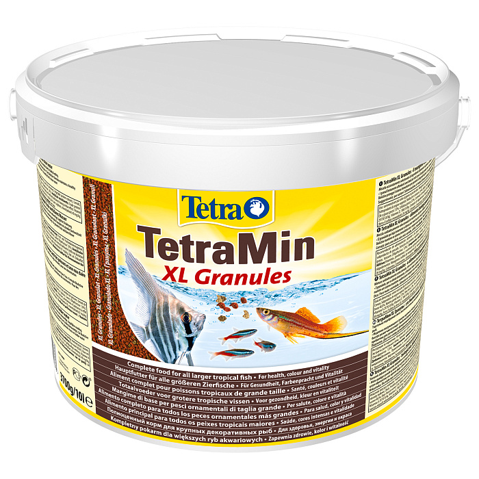 TetraMin XL Granules корм для всех видов рыб крупные гранулы 10 л (ведро)