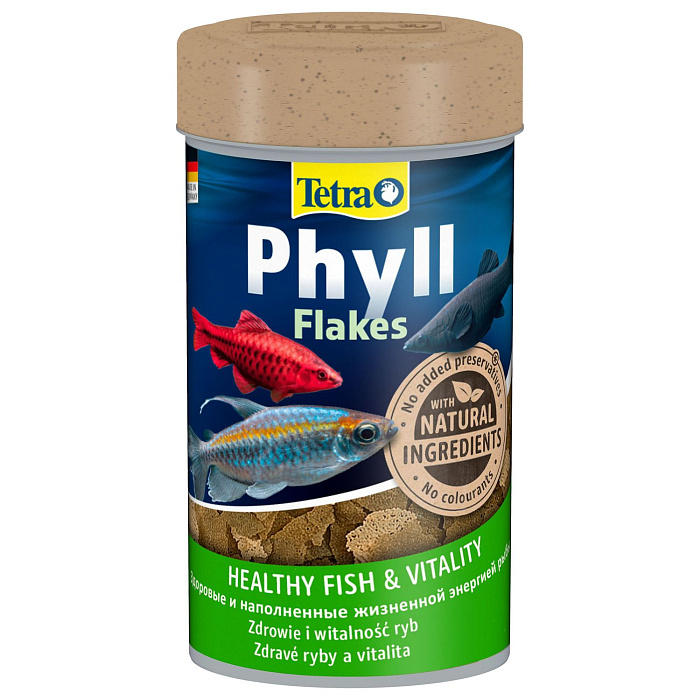 TetraPhyll корм для всех видов рыб растительные хлопья 100 мл