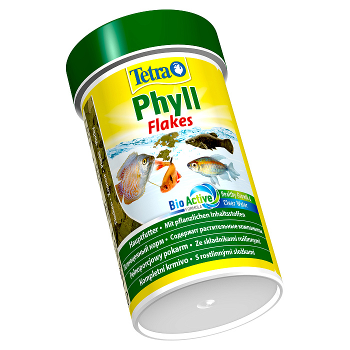 TetraPhyll корм для всех видов рыб растительные хлопья 100 мл