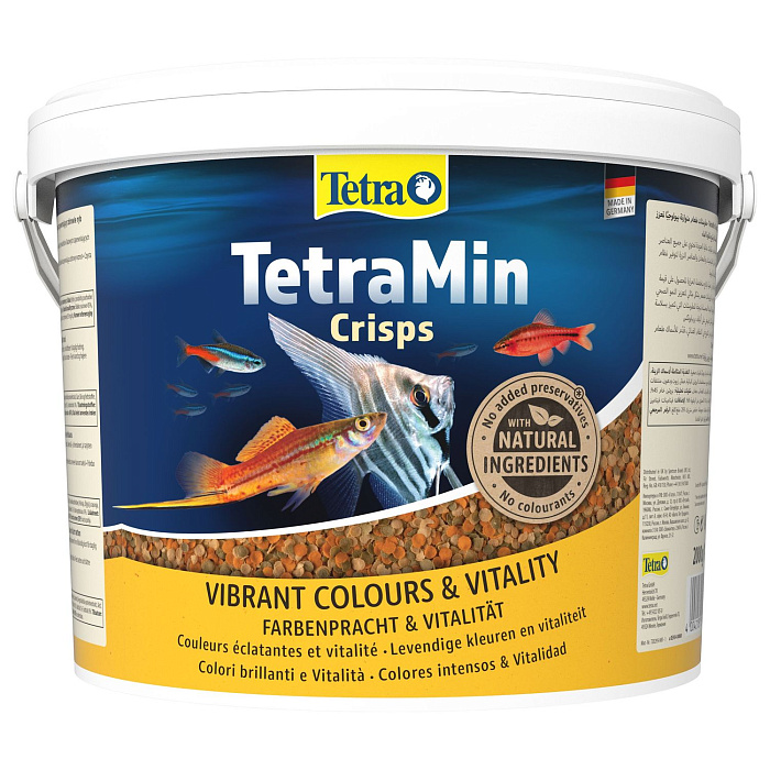 TetraMin Crisps корм-чипсы для всех видов рыб 10 л (ведро)