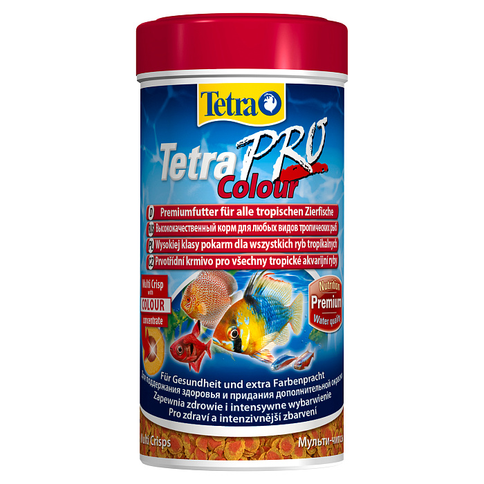TetraPro Color Crisps корм-чипсы для улучшения окраса всех декоративных рыб 250 мл