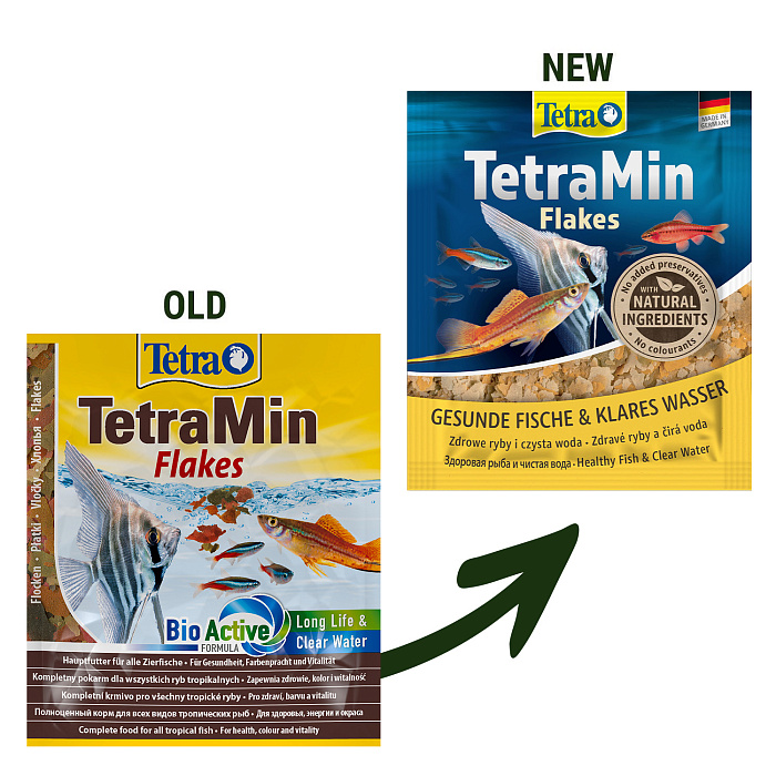 TetraMin корм для всех видов рыб в виде хлопьев 12 г (sachet)