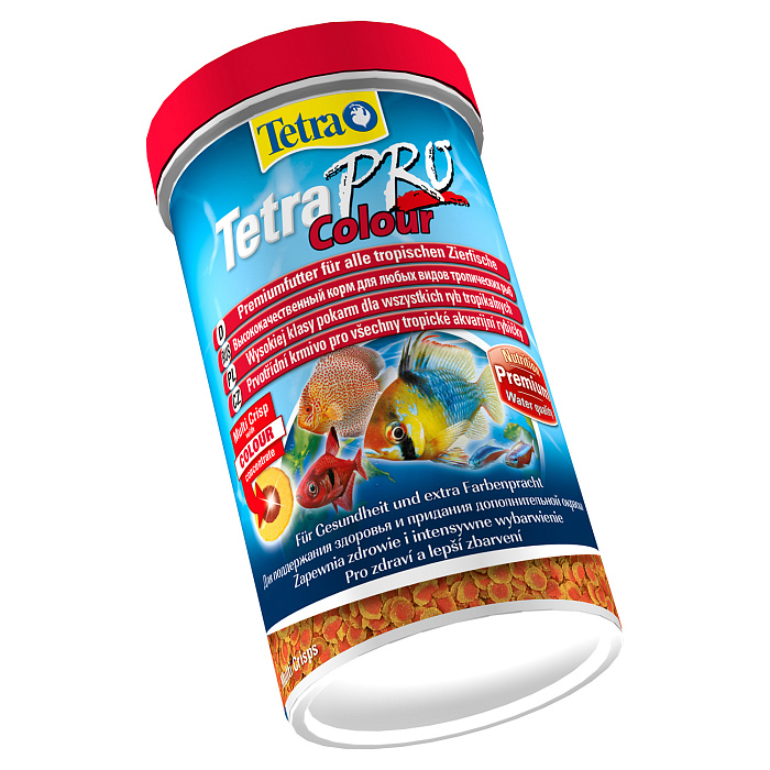 TetraPro Color Crisps корм-чипсы для улучшения окраса всех декоративных рыб 500 мл