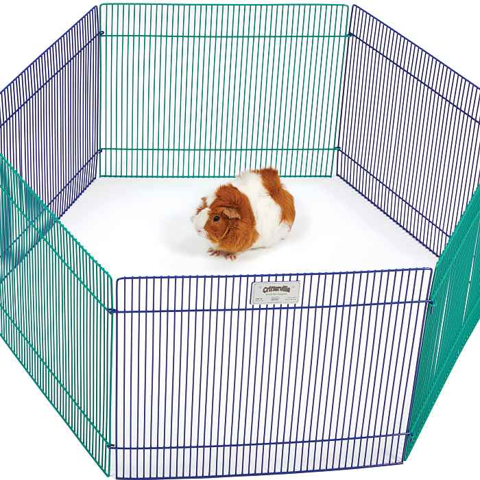 Вольер MidWest Critterville, для собак для грызунов, 6 панелей 48х38h см, цветной