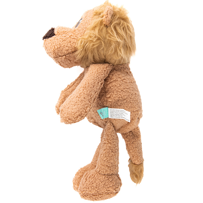 Игрушка Tufflove для собак Лев 20 см бежевый