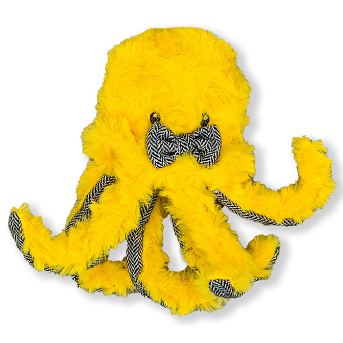 Игрушка Elder Club для собак Медуза желтая 14 см
