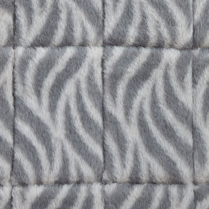 Лежанка MidWest Deluxe Wave Bed для собак и кошек меховая 51х31,5х6,5 см, серая