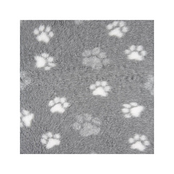 Коврик меховой ProFleece Лапки 1х1,6м серый/белый СКИДКА 40%