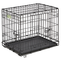 Клетка MidWest iCrate для собак 62,9х45,5х49,5h см, 2 двери, черная