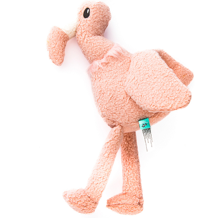 Игрушка Tufflove для собак Фламинго 25 см розовый