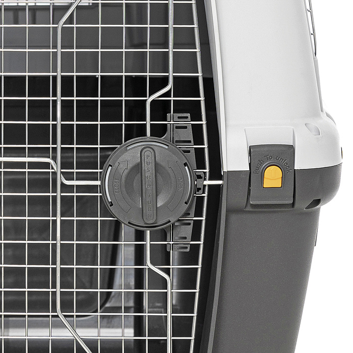 Переноска MPS SKUDO 8 118х80x88hсм с металлической дверцей с замком серая