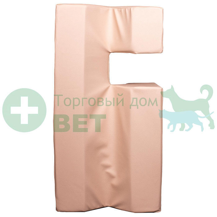 ТД ВЕТ Подушка для фиксации животных при кардио и узи-процедурах 900х450х300h мм (кож.зам. бежевый)