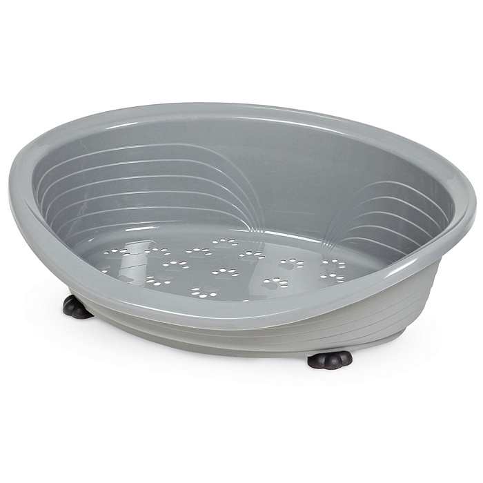 Лежанка MPS STRAKA 38 для кошек и собак пластиковая 49х36х16см серая